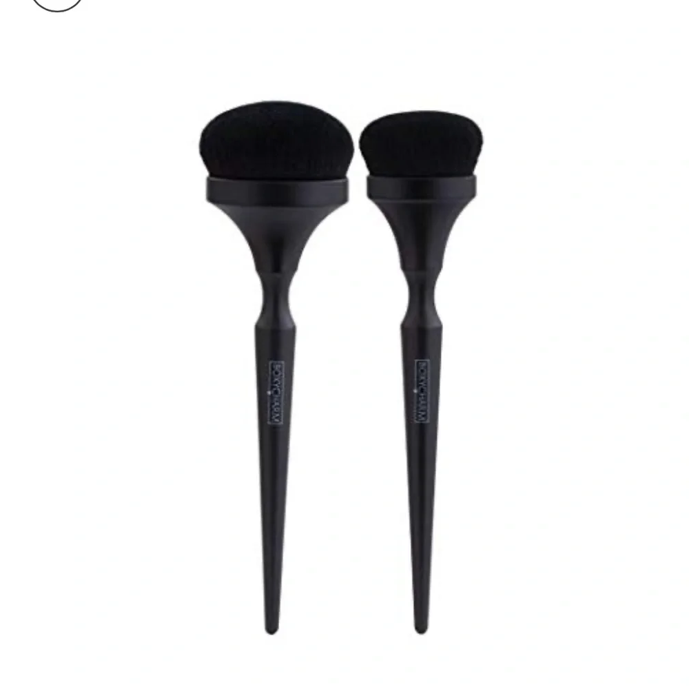Boxycharm x Complex Culture Plush Powder & Contour Brush Set - Black (2pc